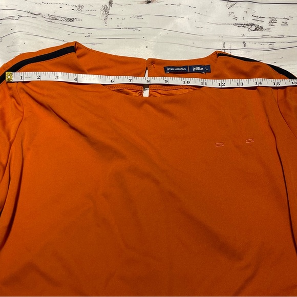 Stan Herman Jet Blue Orange Tunic Uniform Sz L Preowned - Picture 5 of 11